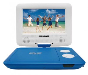 7" SWIVEL SCREEN PORTABLE DVD PLAYER WITH MATCHING HEADPHONE